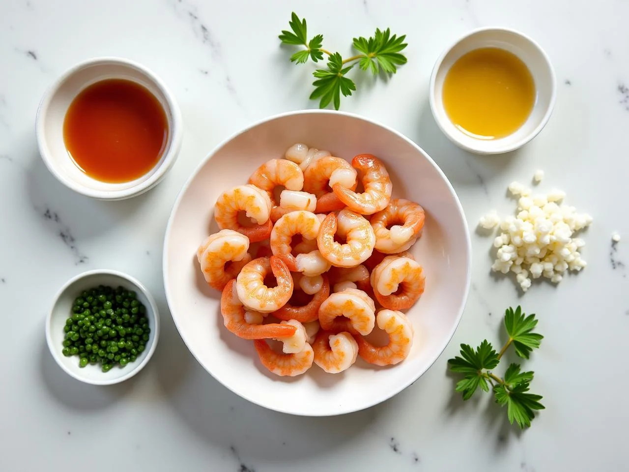 Ingredients for Garlic Butter Shrimp