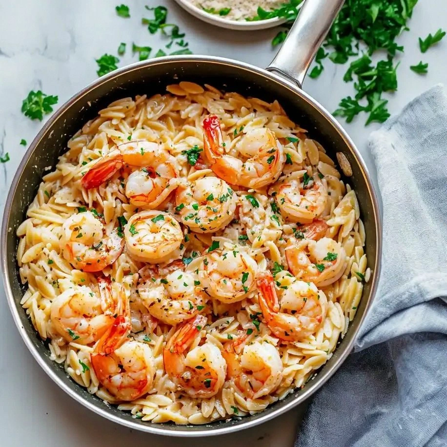 Garlic Butter Shrimp Scampi wi
