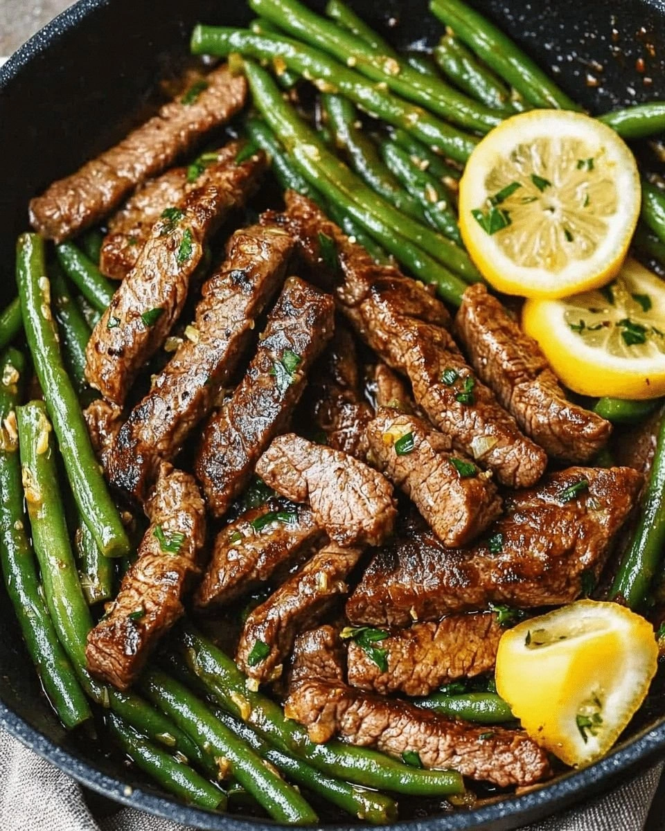 Garlic Butter Steak and Lemon 