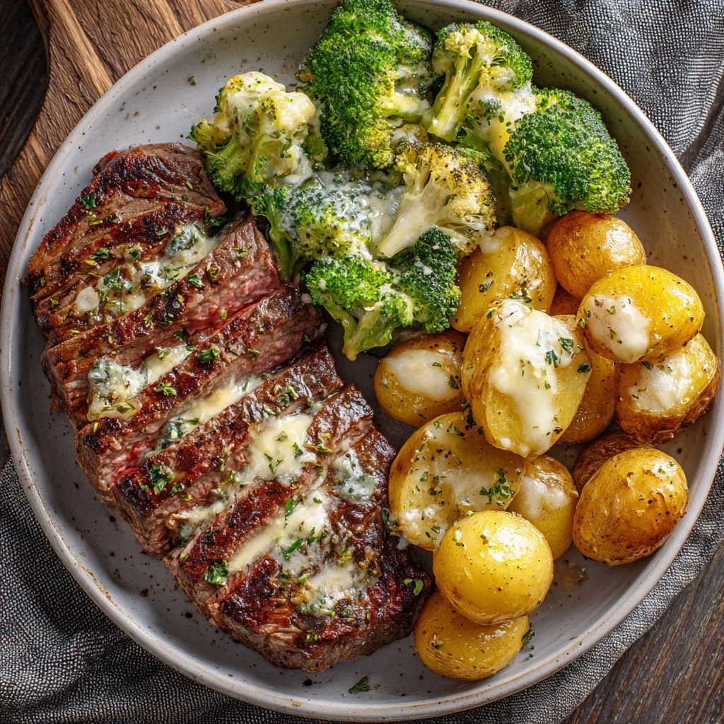 Garlic Butter Steak with Roast