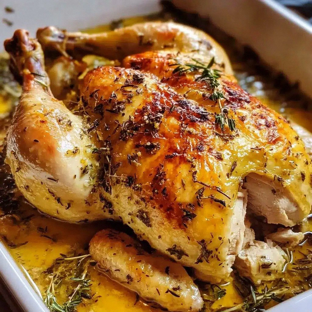 Garlic Herb Butter Roast Chick