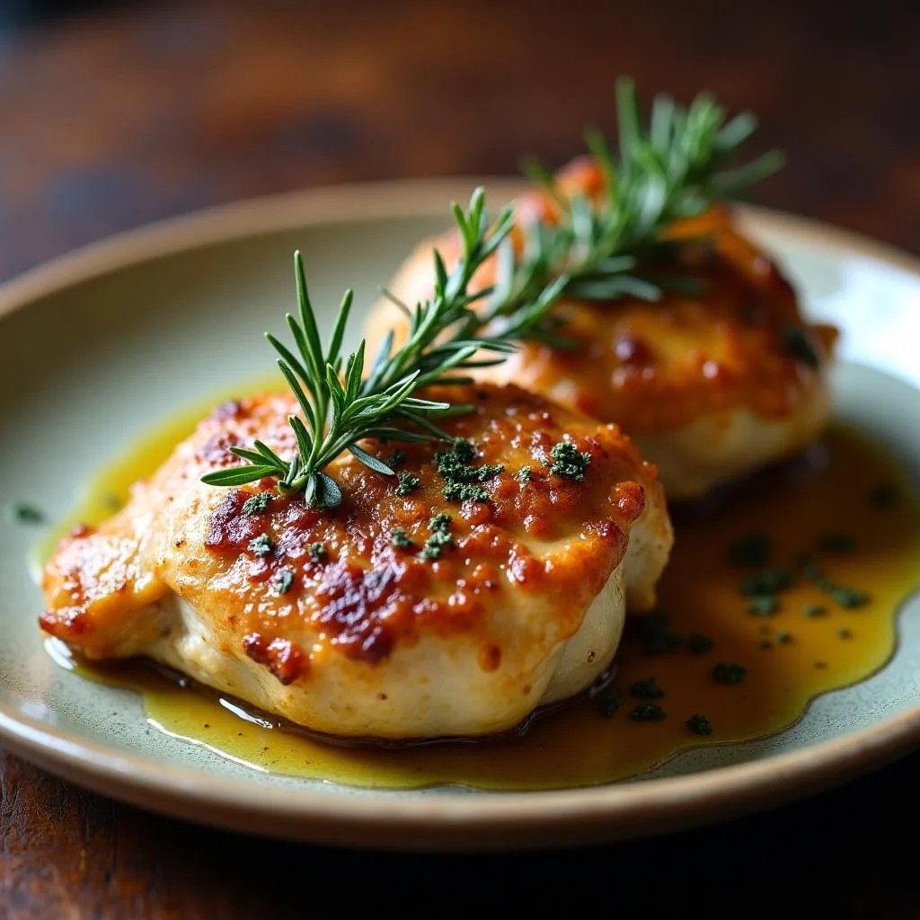 Garlic Herb Roast Chicken Thighs