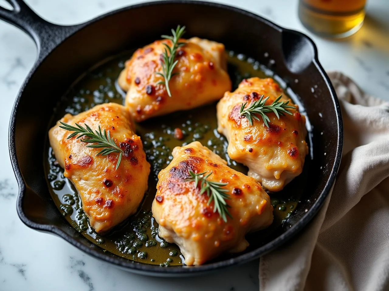 Garlic Herb Roast Chicken Thighs