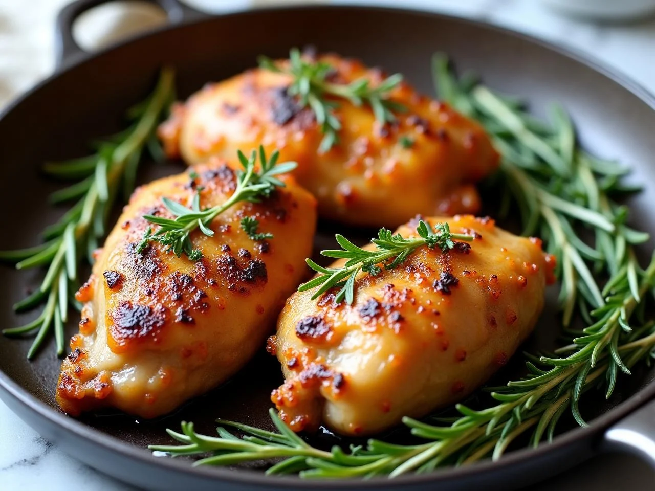 Garlic Herb Roast Chicken Thighs