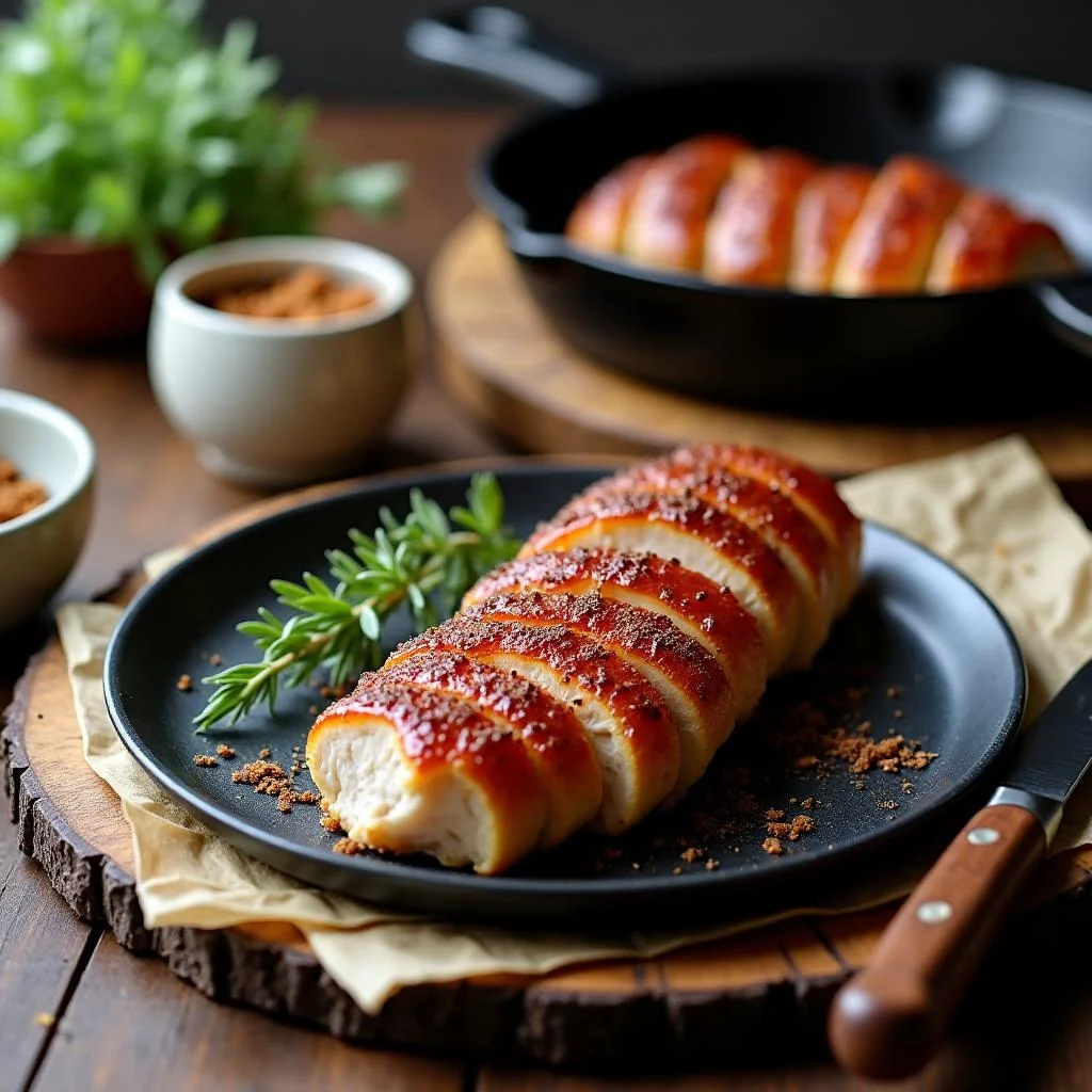 Garlic Herb Roasted Pork Tenderloin