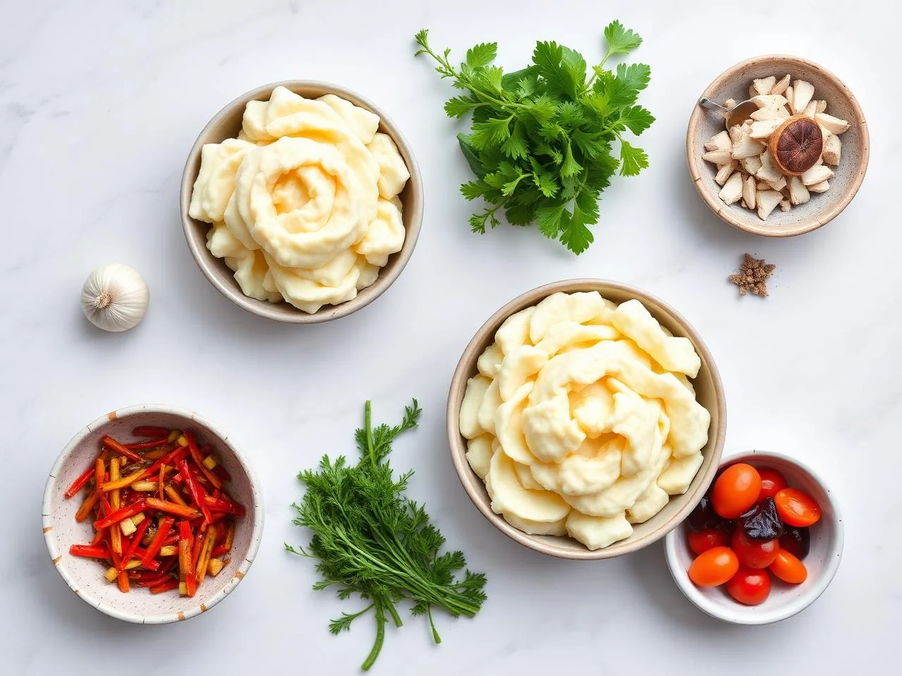 Ingredients for Garlic Mashed Potatoes