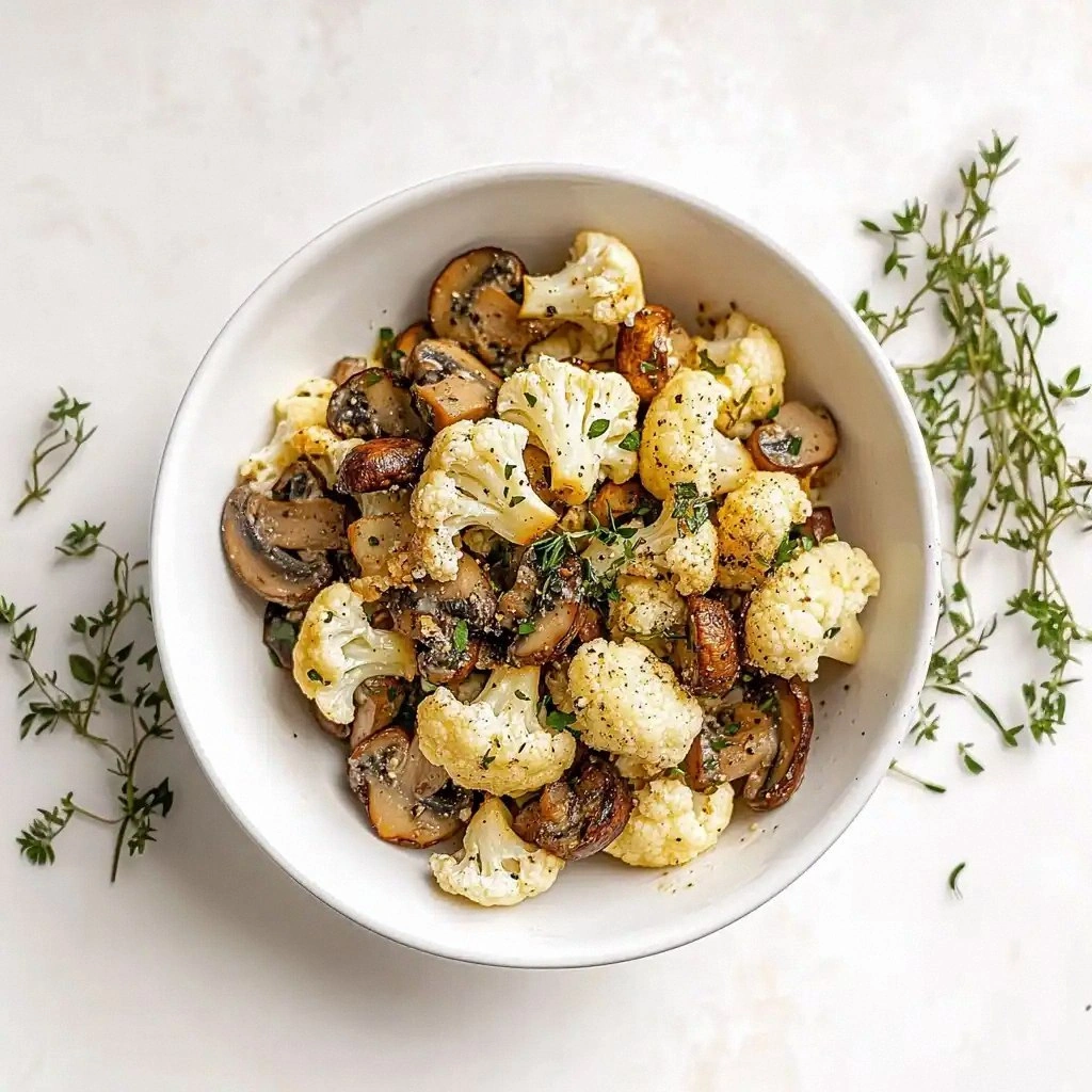 Garlic Mushroom Cauliflower Sk