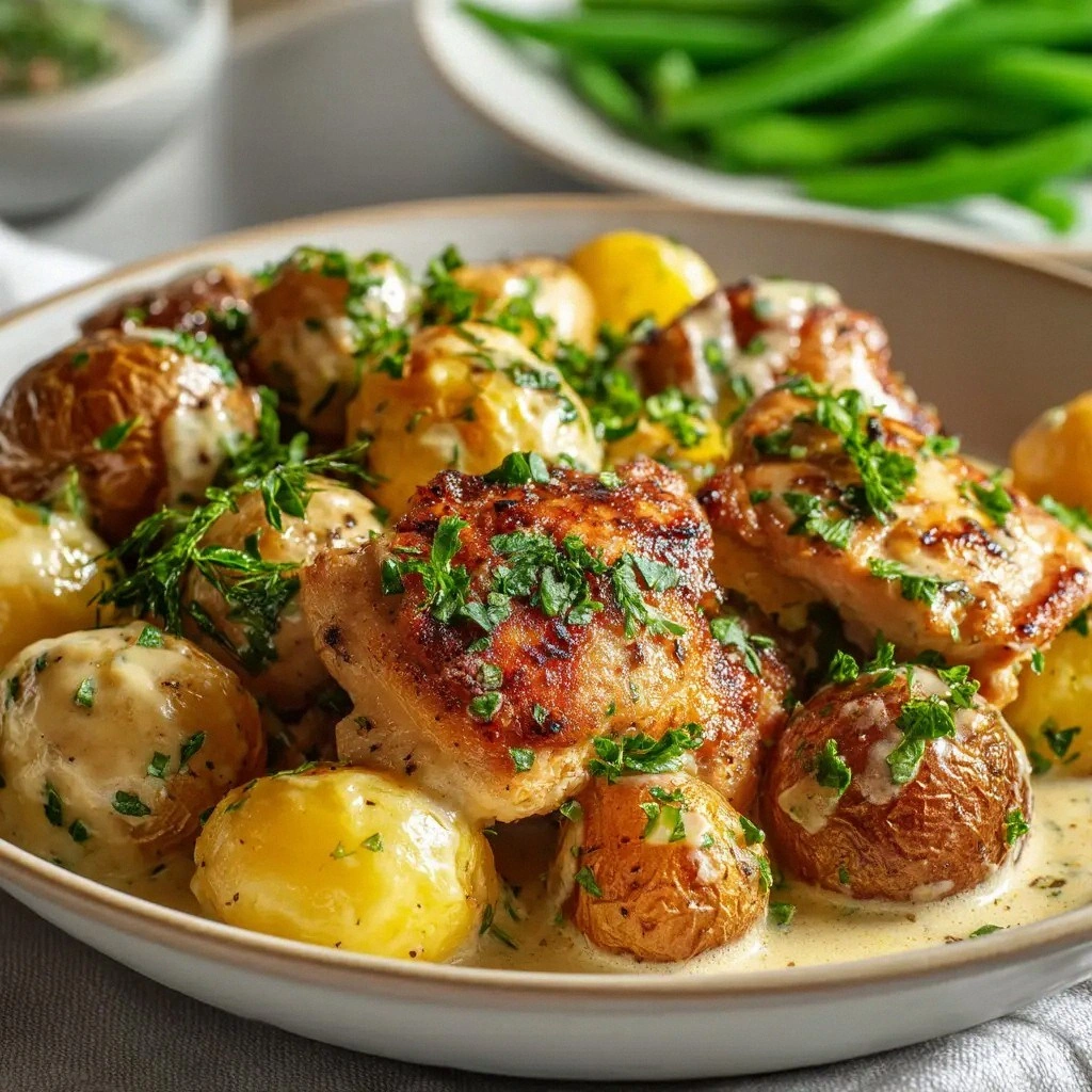 Garlic Parmesan Chicken and Po