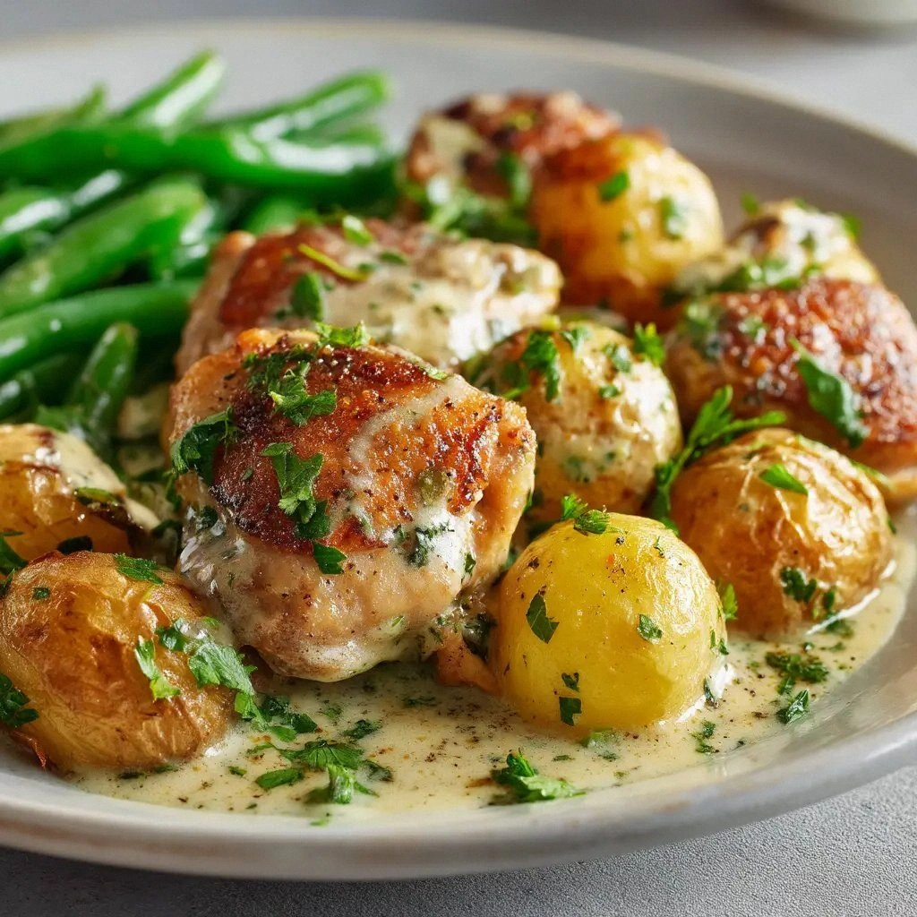 Garlic Parmesan Chicken and Po