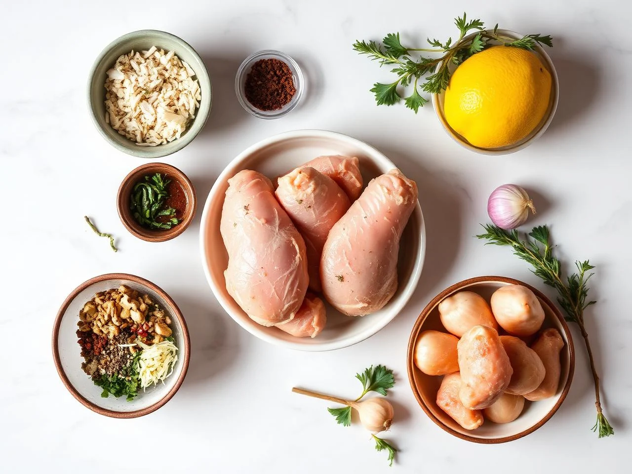 Ingredients for Garlic Parmesan Chicken Wings