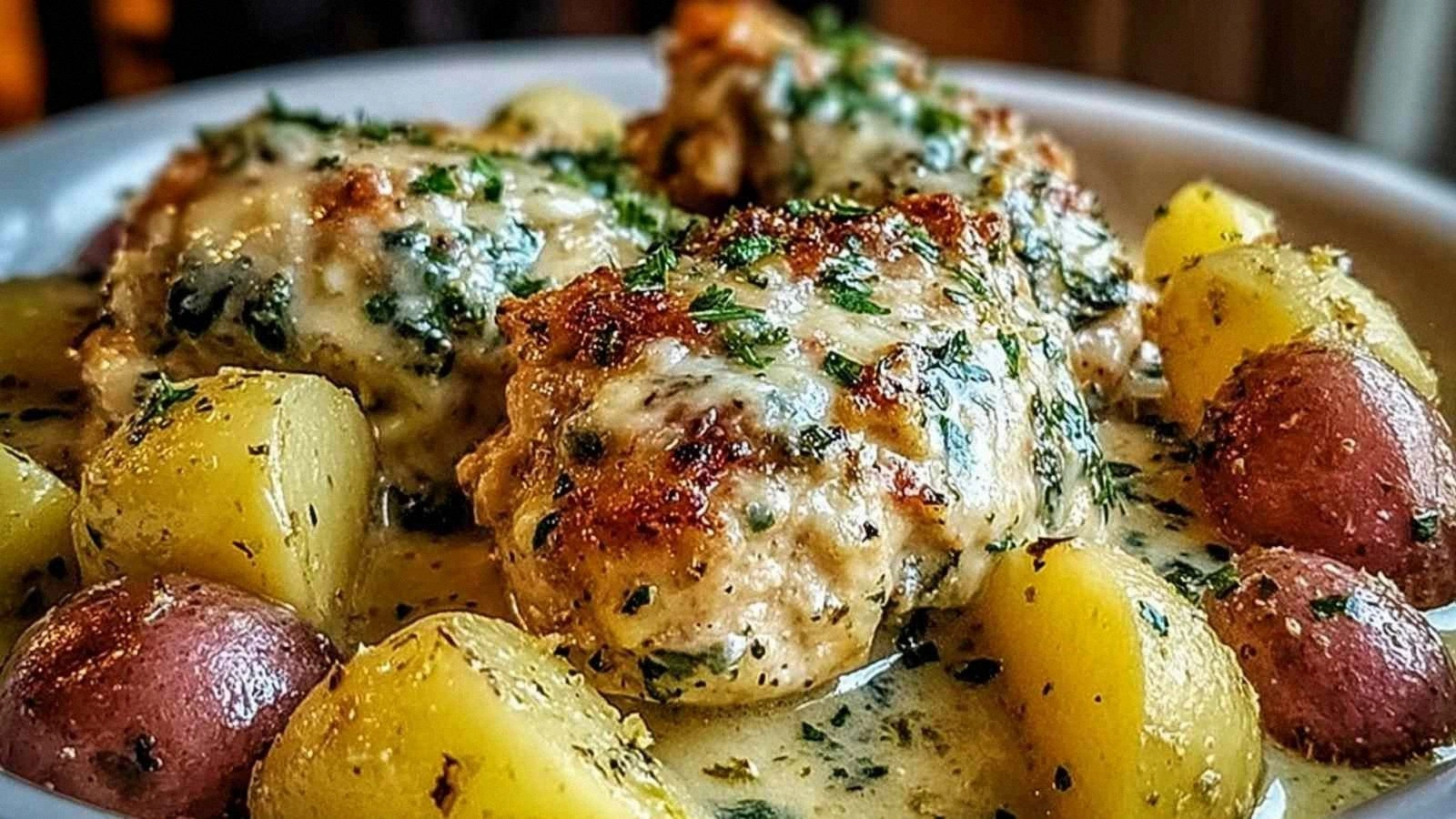 Garlic Parmesan Crockpot Chick