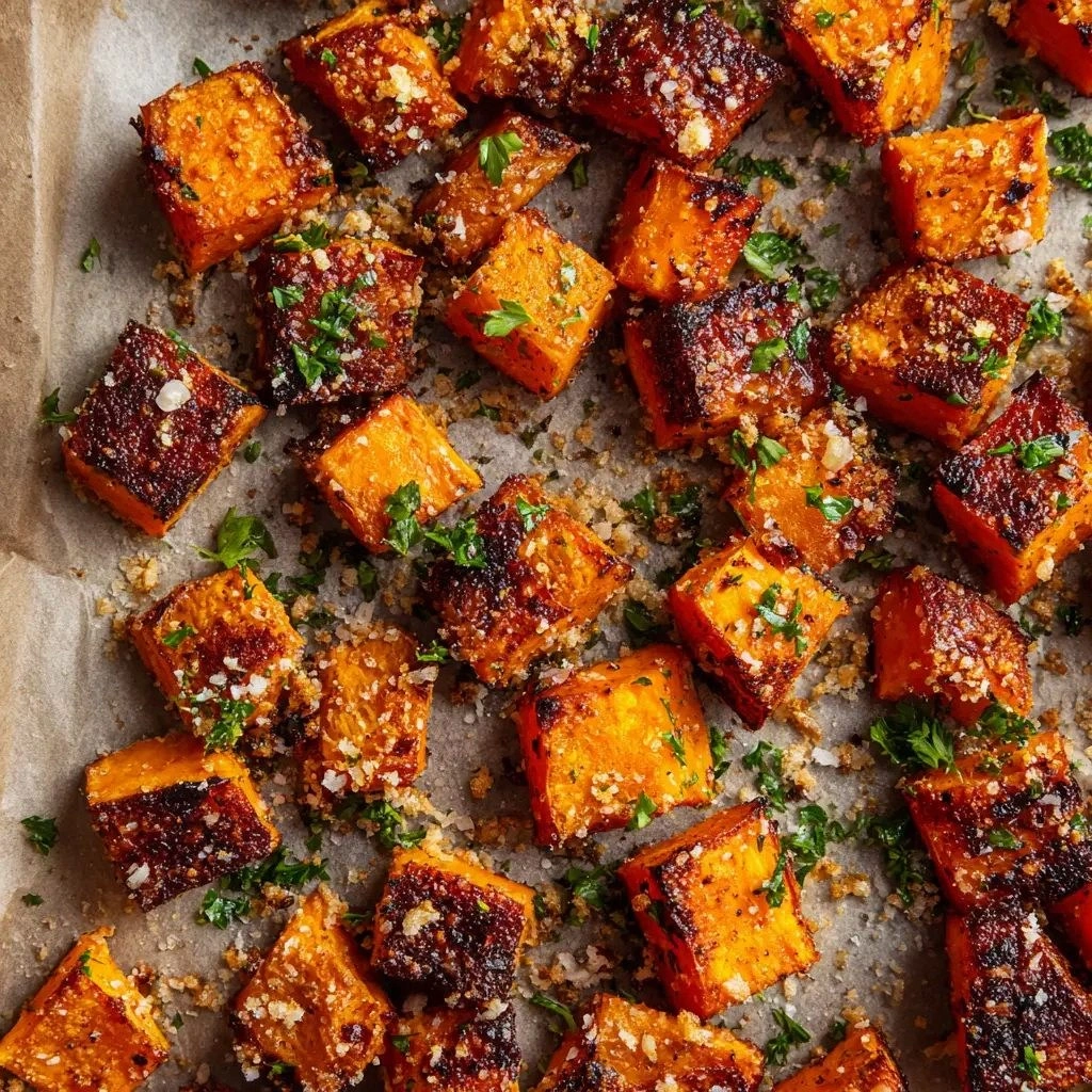 Garlic Parmesan Roasted Sweet 