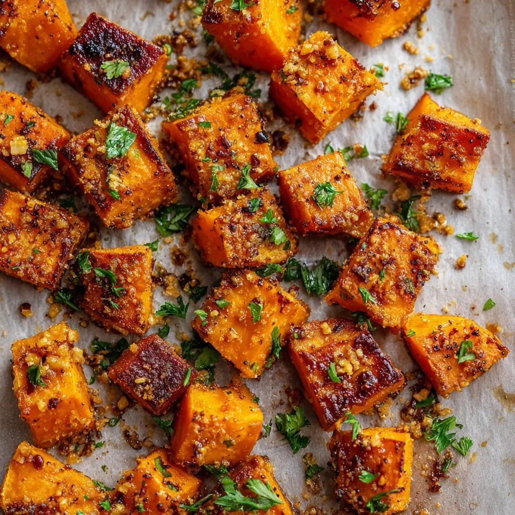 Garlic Parmesan Roasted Sweet 