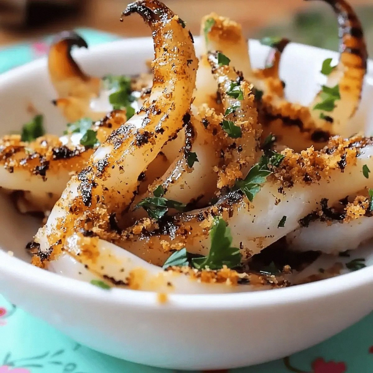 Garlic Parsley Grilled Squid Tapas: A Mouthwatering Delight