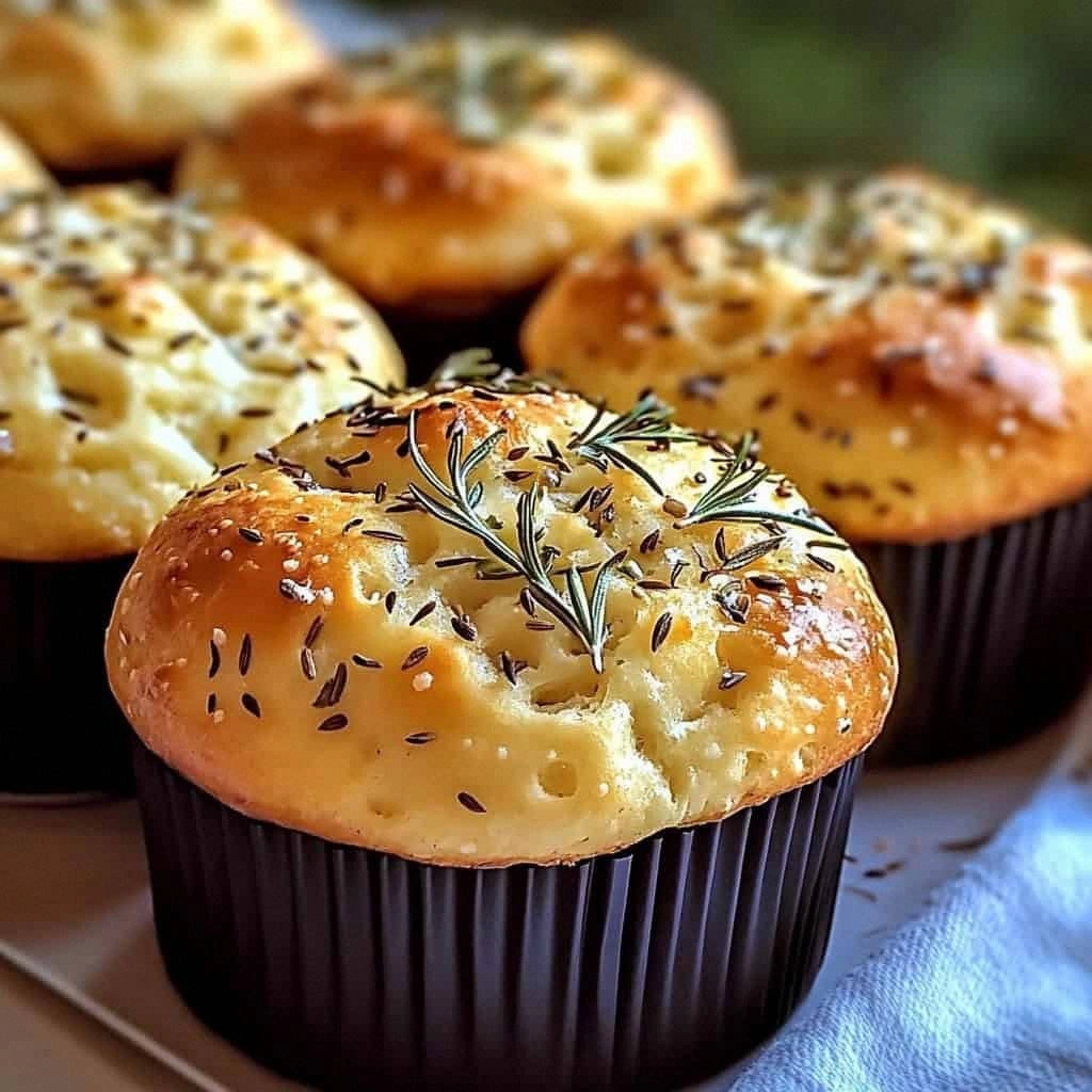 Garlic Rosemary Focaccia Muffins: A Delicious & Easy Recipe