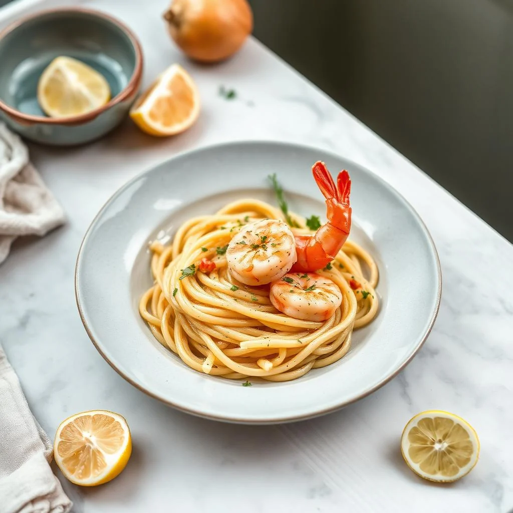 Garlic Shrimp Pasta