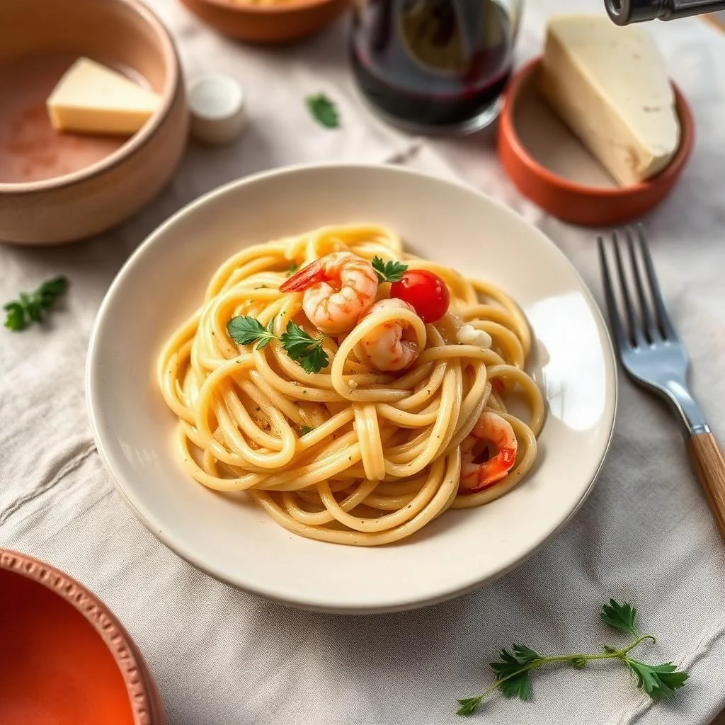 Garlic Shrimp Pasta Salad
