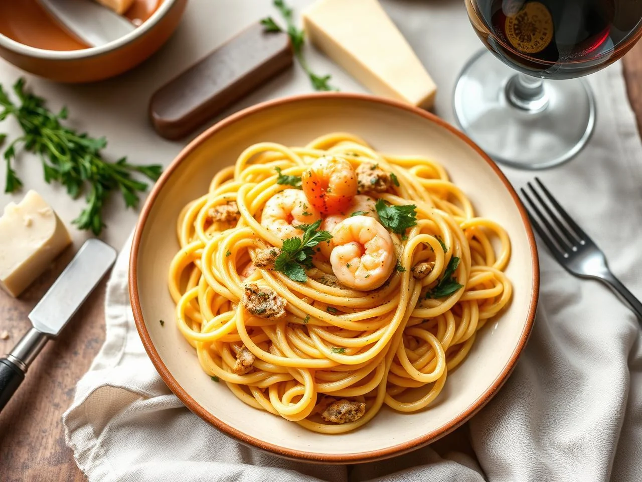 Garlic Shrimp Pasta Salad
