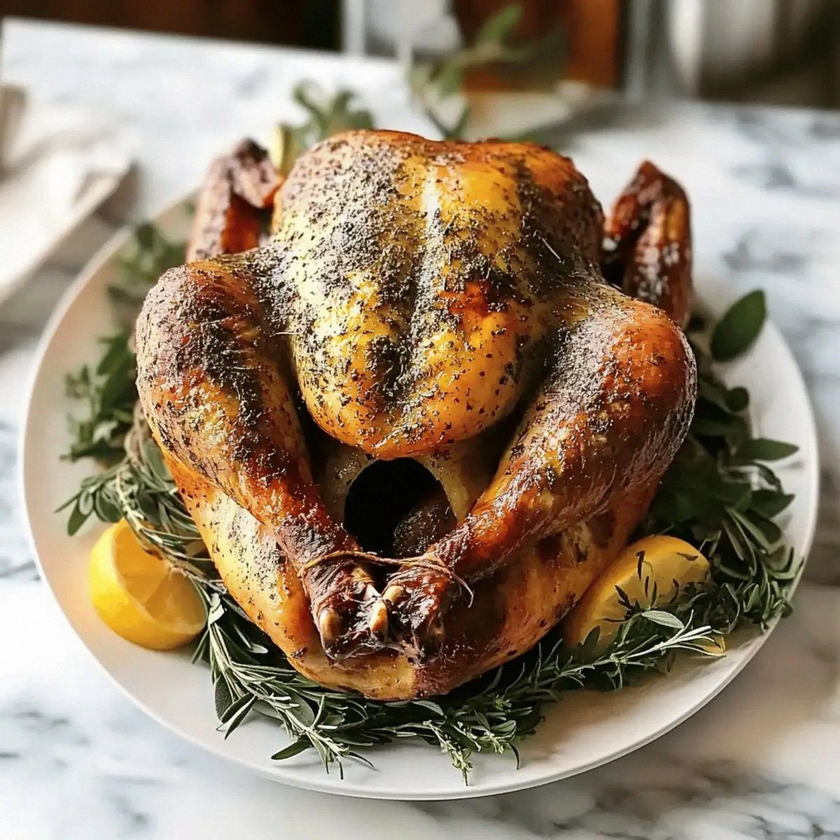 Garlic Thanksgiving Turkey That Melts in Your Mouth