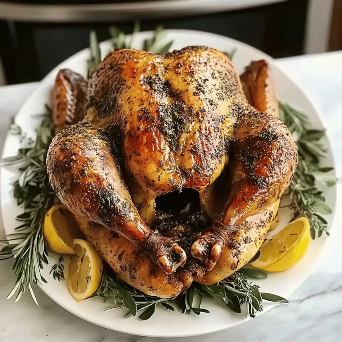 Garlic Thanksgiving Turkey that Steals the Show This Holiday