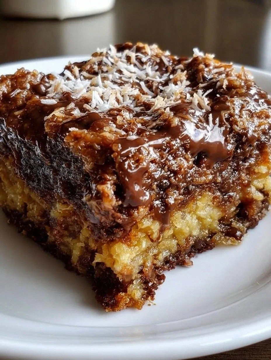 German Chocolate Dump Cake