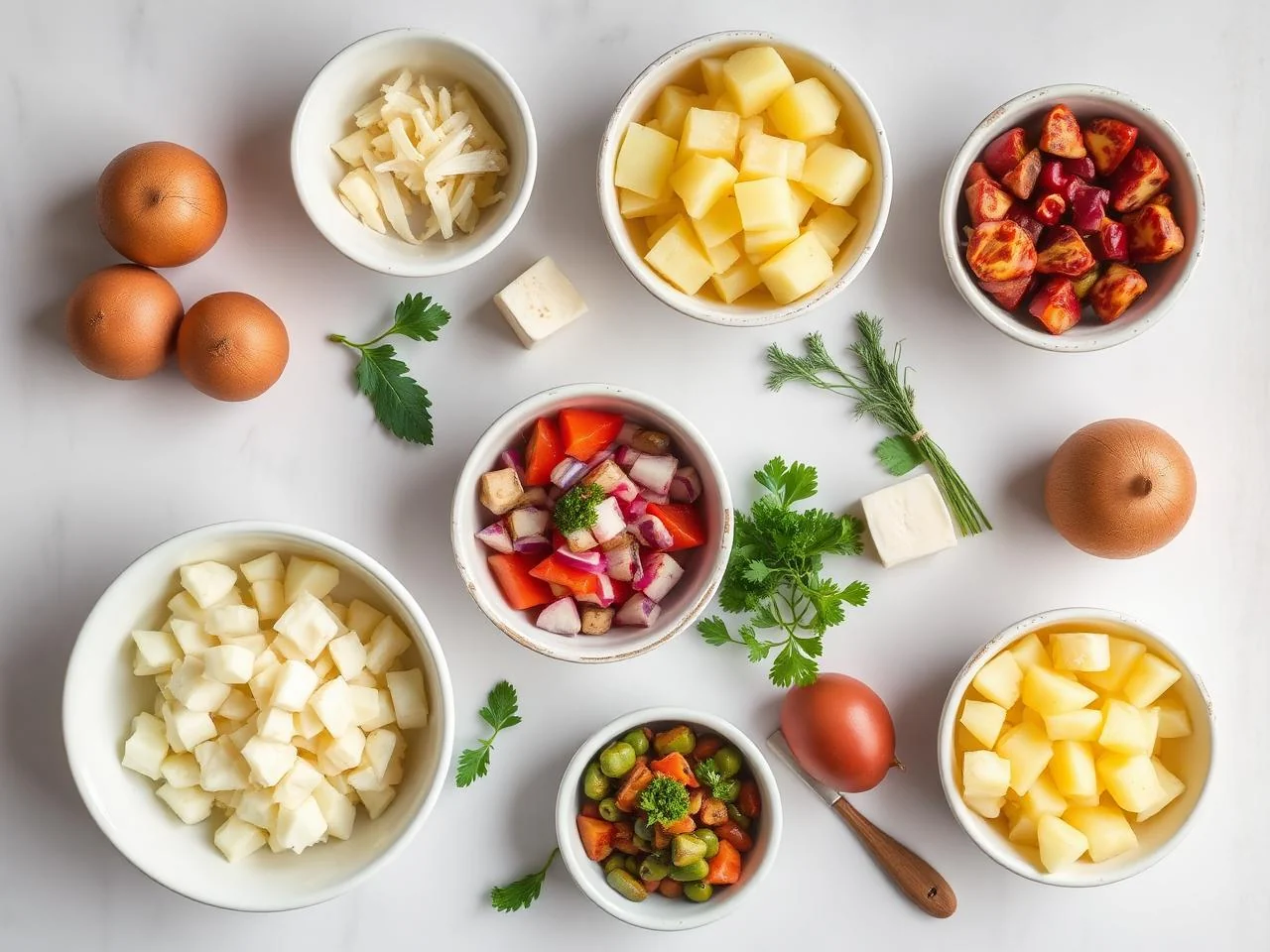 Ingredients for German Potato Salad