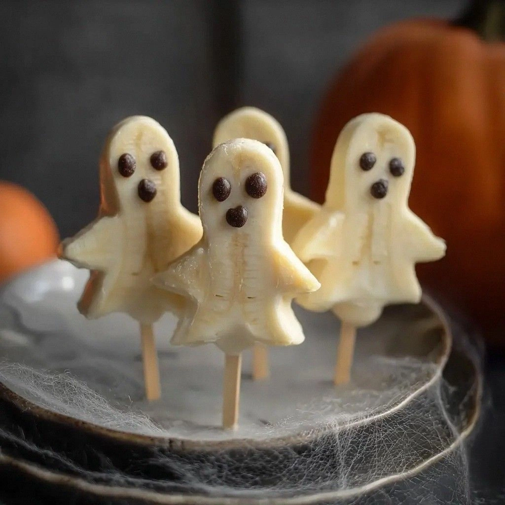 Ghostly Banana Pops Recipe