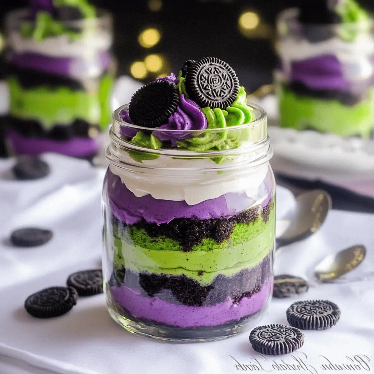 Ghoulishly Fun Beetlejuice Mini Trifles for Halloween Delight