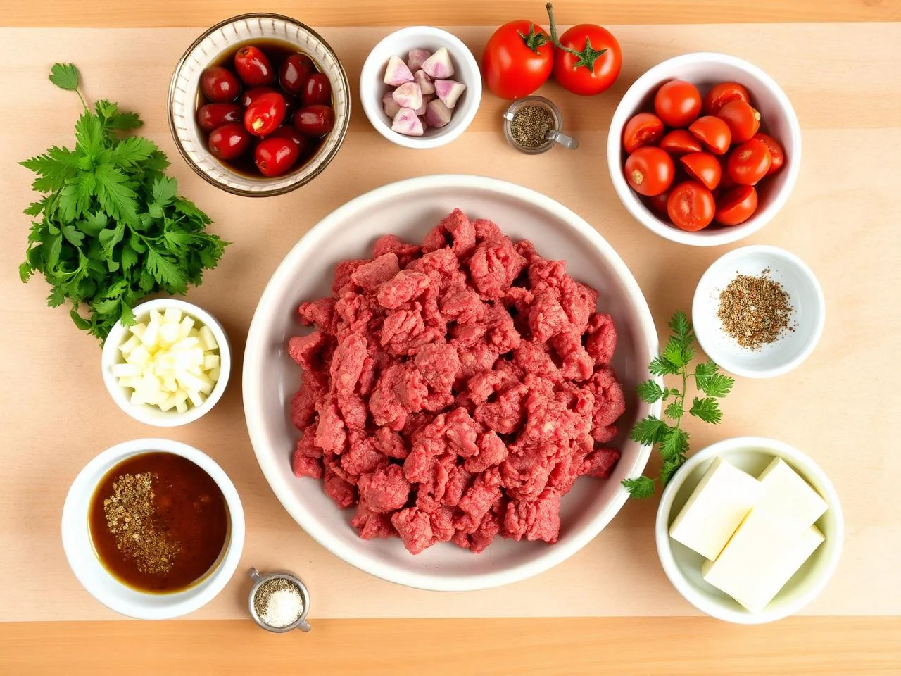 Ingredients for Glazed Meatloaf