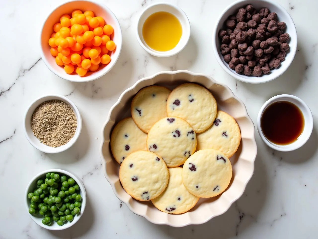 Ingredients for Gluten-Free Chocolate Chip Cookies