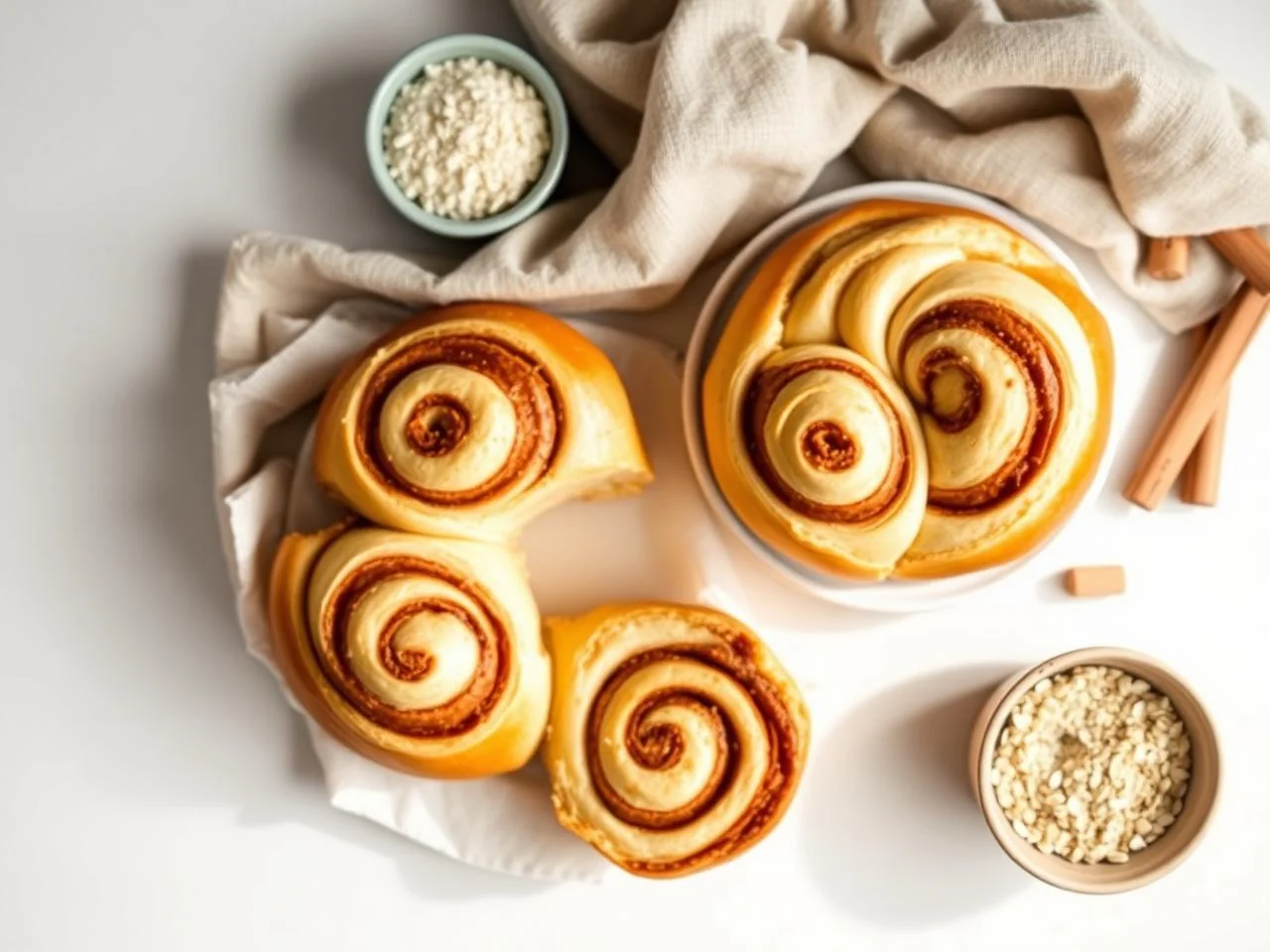 Gluten Free Cinnamon Swirl Buns