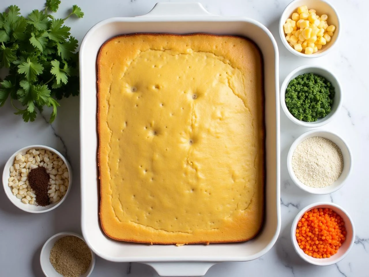 Ingredients for Gluten-Free Cornbread