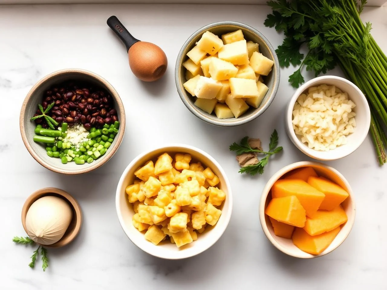 Ingredients for Gluten Free Cornbread Stuffing