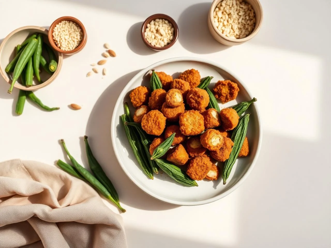 Gluten Free Fried Okra