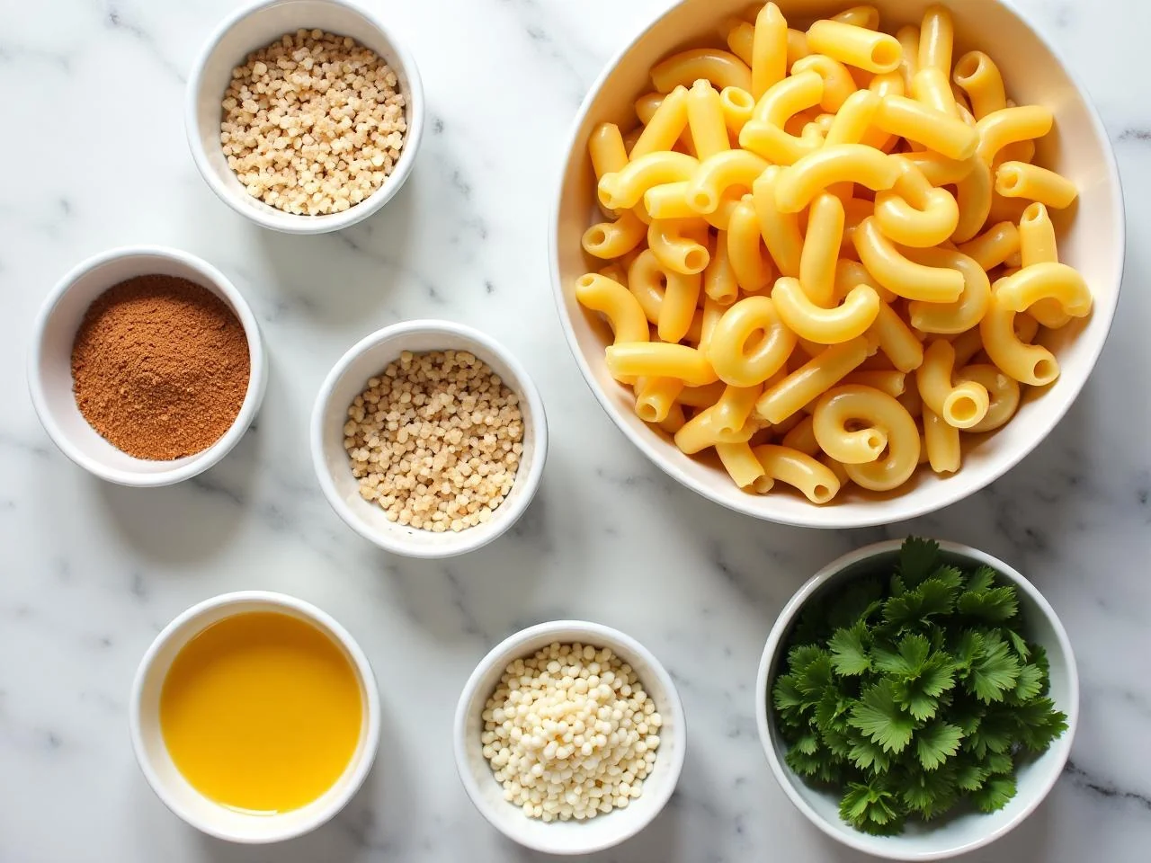 Ingredients for Gluten-Free Macaroni and Cheese