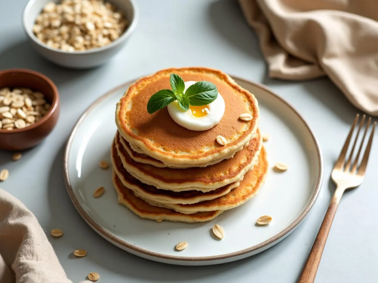 Gluten-Free Oatmeal Pancakes