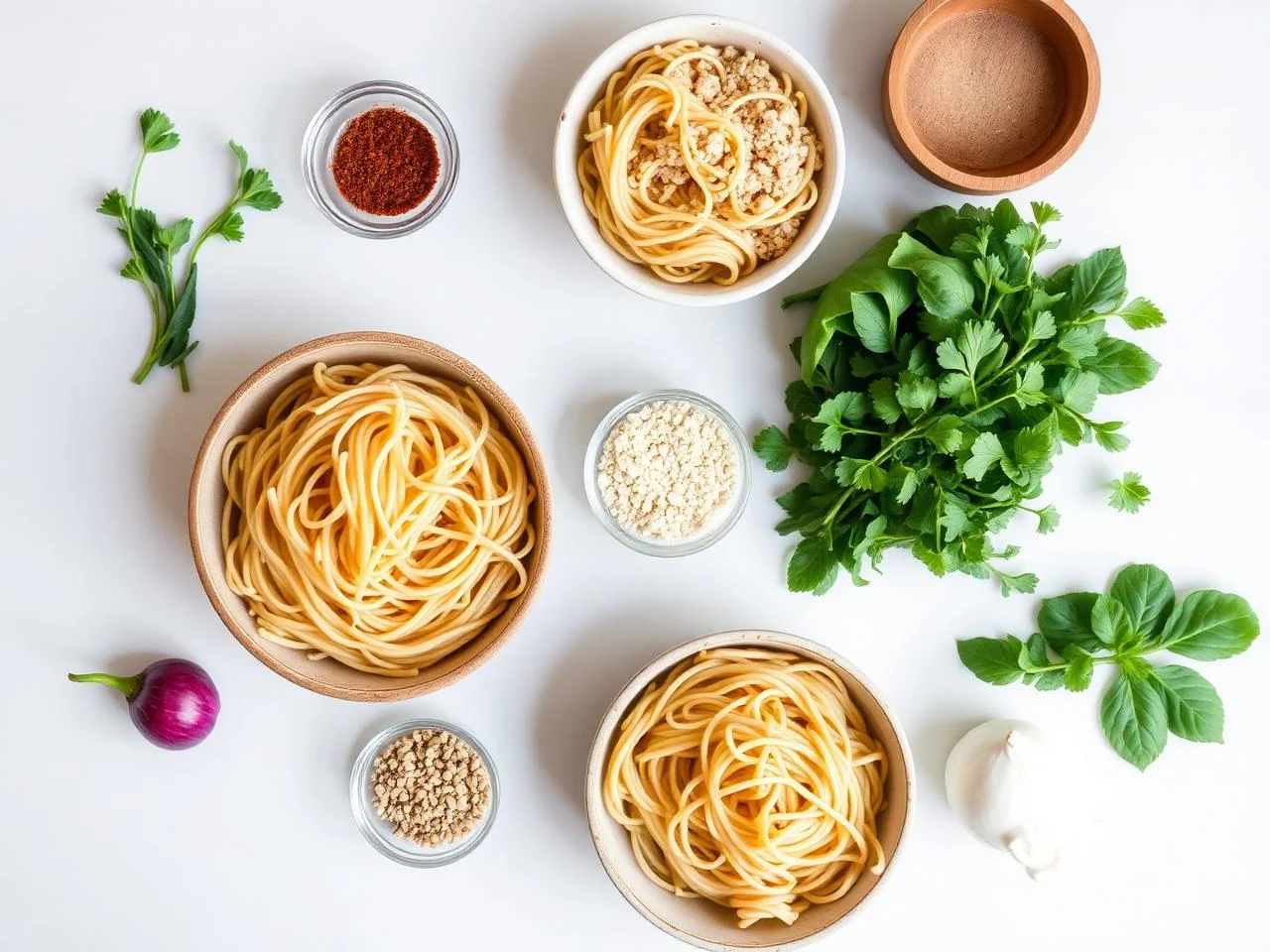 Ingredients for Gluten Free Pad Thai