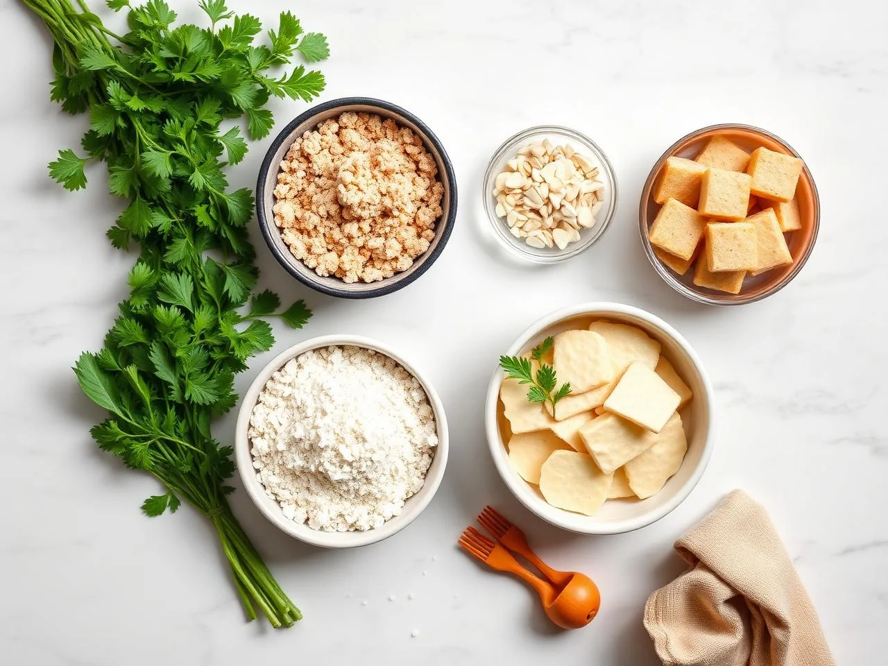Ingredients for Gluten Free Shortbread
