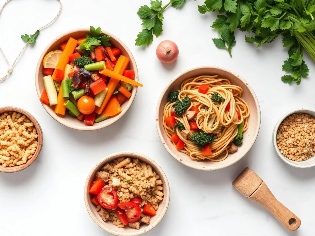 Ingredients for Gluten Free Vegetable Stir Fry