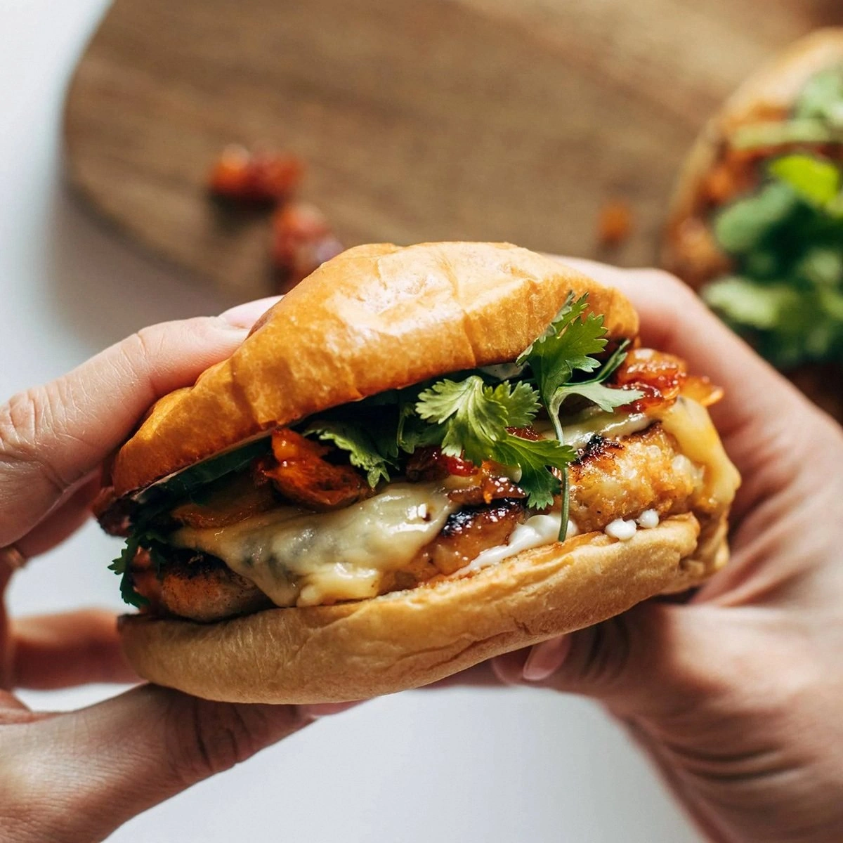 Gochujang Chicken Burgers with