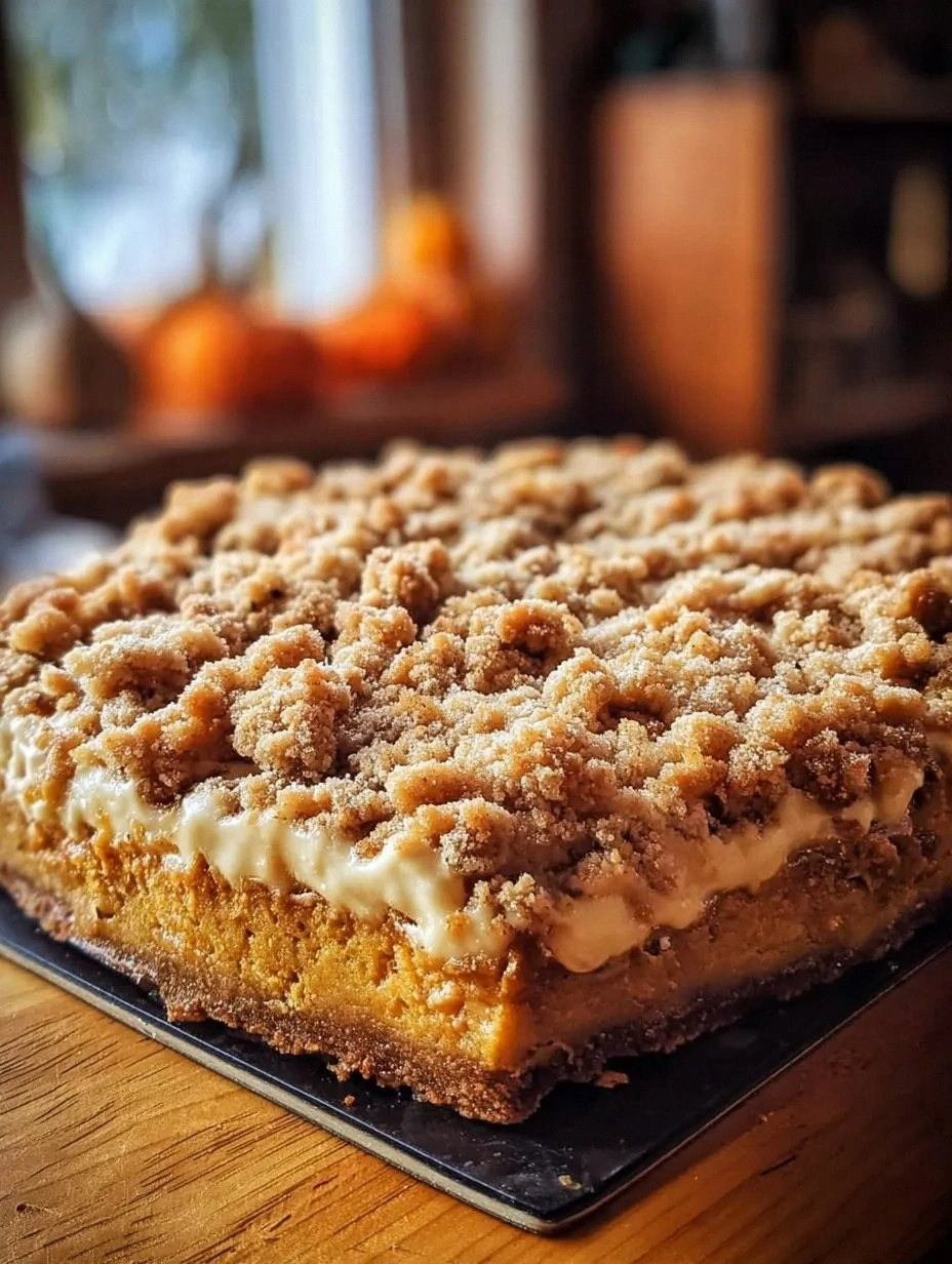 Gooey Pumpkin Crumble Cake 🎃 – The Ultimate Fall Dessert