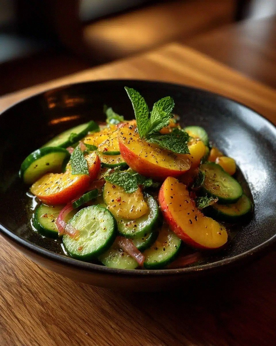 Gorgeous Peach Salad Recipe