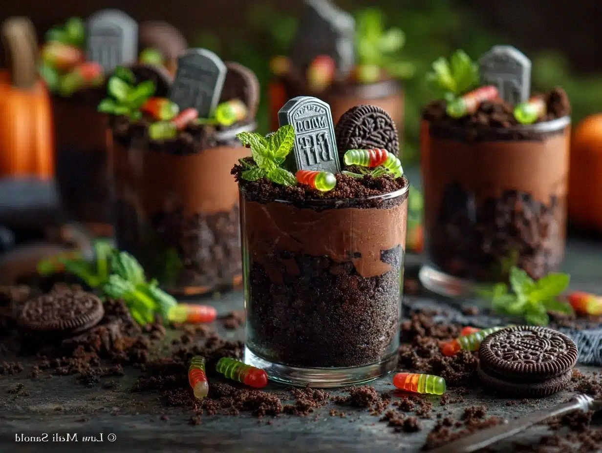 Graveyard Dirt Shots Recipe Easy Halloween Party Treat
