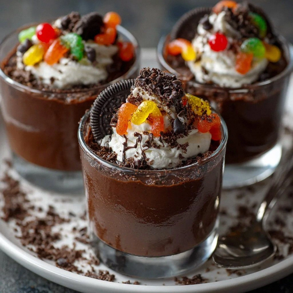 Graveyard Pudding Cups