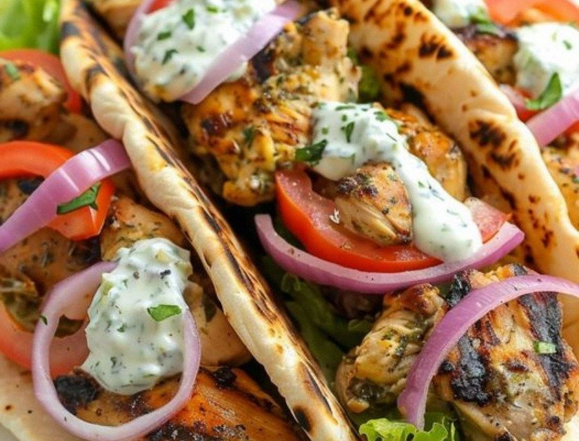 Greek Chicken Gyros