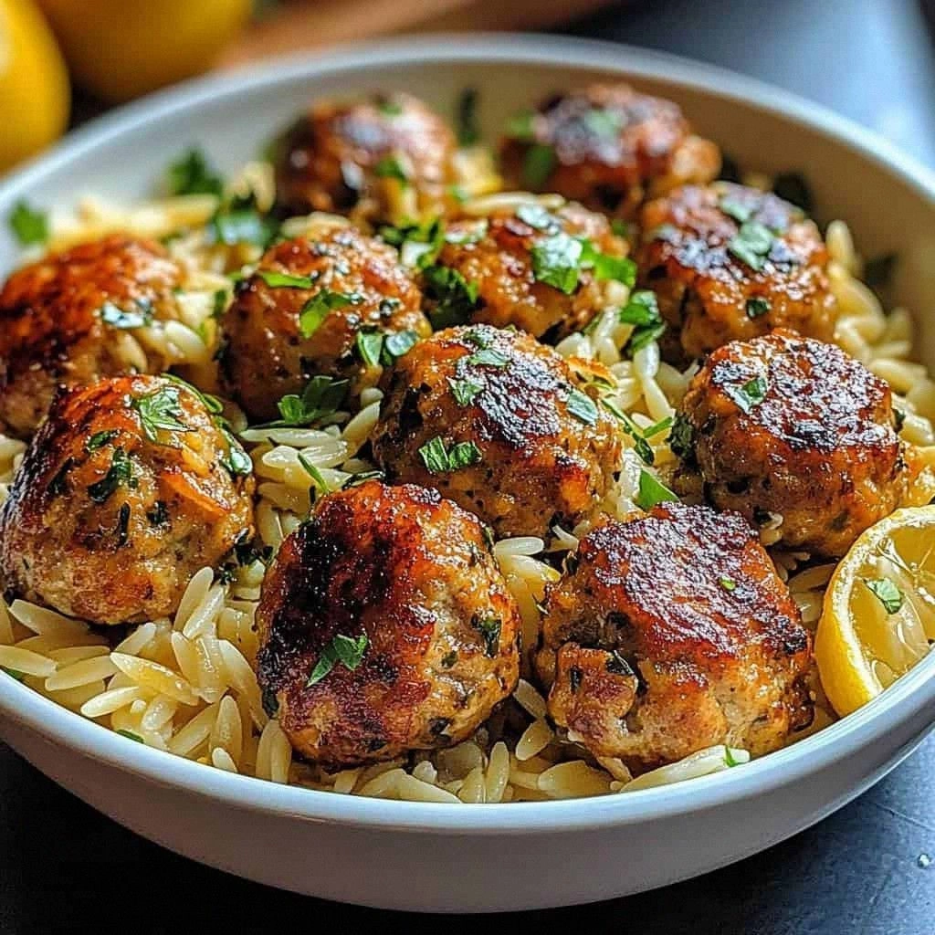 Greek Chicken Meatballs Orzo: A Delicious & Healthy Recipe
