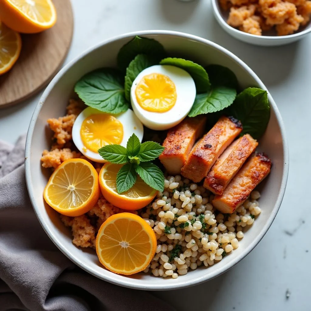 Greek Chicken Quinoa Bowl