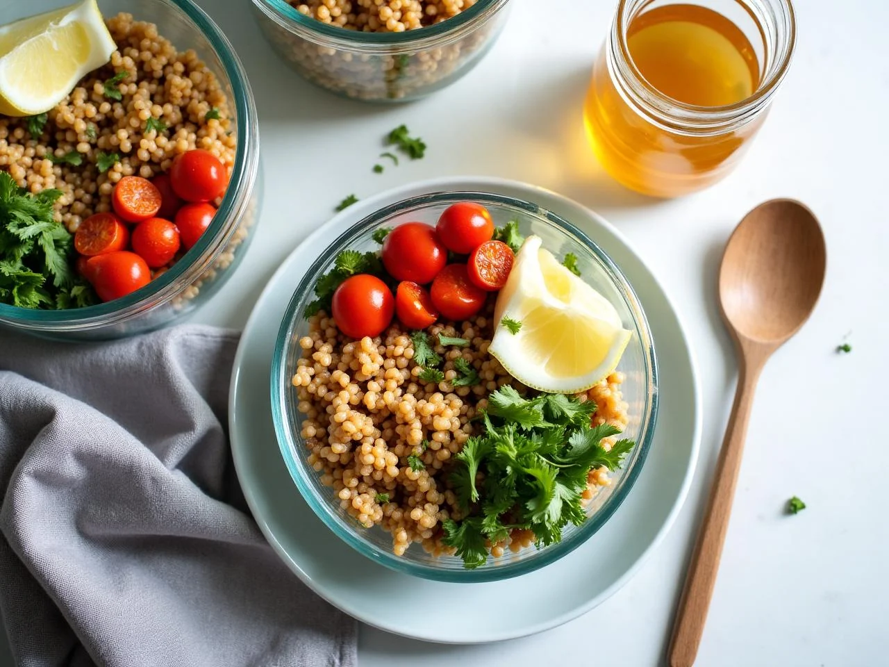 Greek Chicken Quinoa Bowls