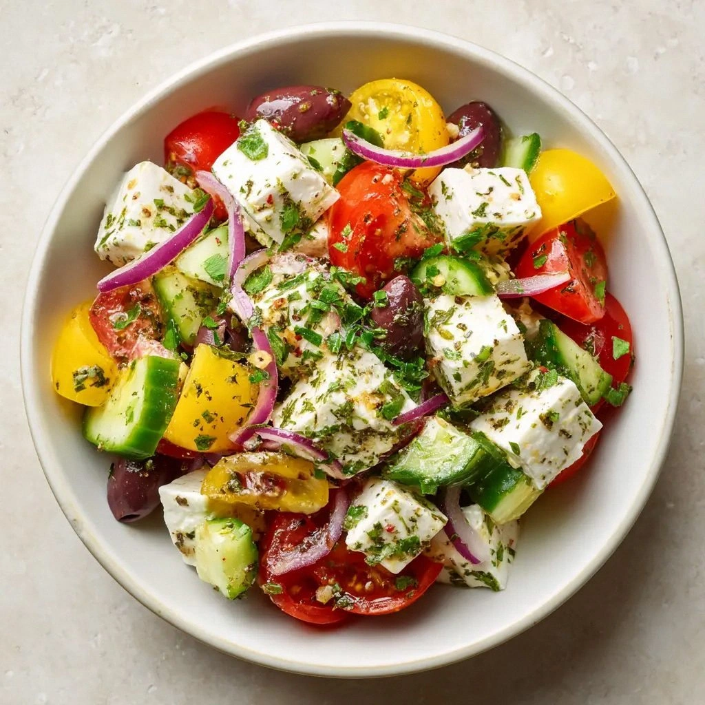 Greek Cottage Cheese Salad: Th