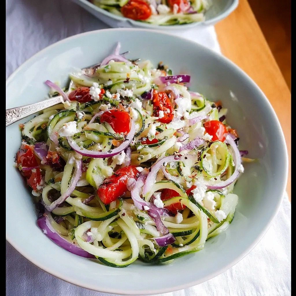 Greek Cucumber Noodle Salad Re